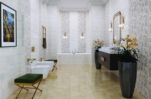 Плитка для стен 135660 Saz Yolu (Сазоли) матовая 20х45, Pieza ROSA