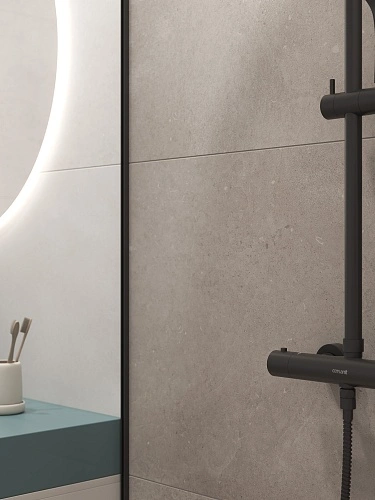 Купить Керамогранит A17123 Futura (Футура) тонкий Soft Concrete серый ректификат 60х120, Cersanit в Санкт-Петербурге | Плитбург