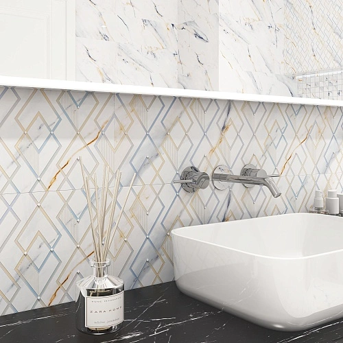 Купить Коллекция плитки Calacatta Fantasy (Калакáтта Фэ́нтэзи) 24,2х70, Eletto Ceramica (Элетто Керамика) в Санкт-Петербурге | Плитбург