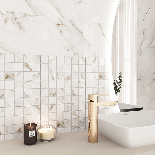 Купить Коллекция плитки Calacatta Grey (Калакáтта Грэй) 24,2х70, Eletto Ceramica (Элетто Керамика) в Санкт-Петербурге | Плитбург