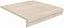 Ступень SG157200R\GR фронтальная Пантеон бежевый  40,2x34x0,8, Kerama Marazzi (Керама Марацци)