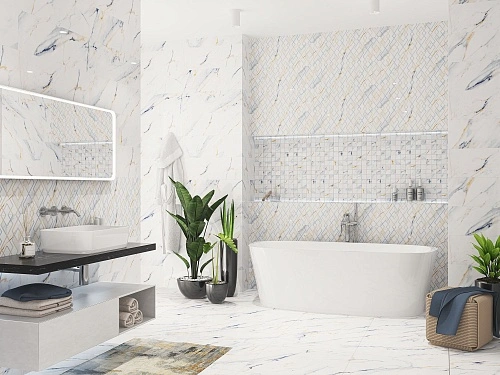 Купить Коллекция плитки Calacatta Fantasy (Калакáтта Фэ́нтэзи) 24,2х70, Eletto Ceramica (Элетто Керамика) в Санкт-Петербурге | Плитбург