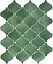Плитка 65008 Арабески Майолика зеленый глянцевый 26x30x0,7, Kerama Marazzi (Керама Марацци)