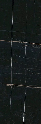 Плитка 14026R Греппи черный глянцевый обрезной 40x120x1, Kerama Marazzi (Керама Марацци)