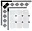 Коллекция метлахской плитки Стрельна белый/черный 30х30 Keramark (Керамарк)