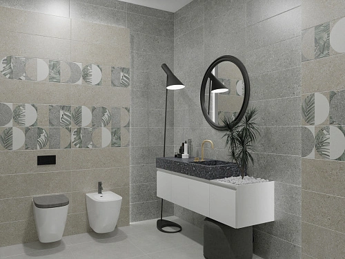 Плитка 00-00108499 Lunario (Лунарио) Silver 24,2х70, Eletto Ceramica (Элетто Керамика)