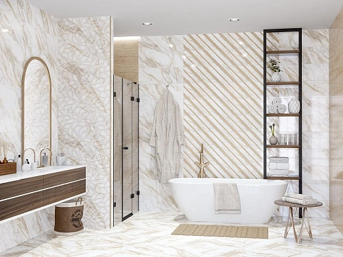 Купить Коллекция плитки Calacatta Oro (Калакáтта Óро) 24,2х70, Eletto Ceramica (Элетто Керамика) в Санкт-Петербурге | Плитбург