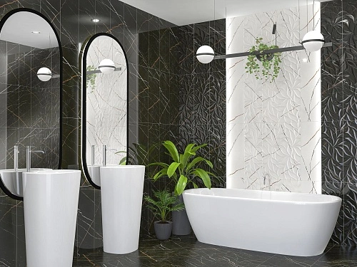 Купить Коллекция плитки Black &amp; Gold (Блэ́к Энд Го́лд) 24,2х70, Eletto Ceramica (Элетто Керамика) в Санкт-Петербурге | Плитбург