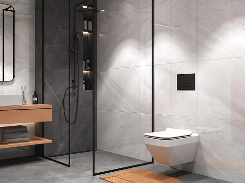 Купить Керамогранит A17120 Futura (Футура) тонкий Classy Marble полированный белый ректификат 60х120, Cersanit в Санкт-Петербурге | Плитбург