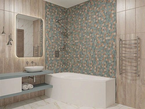 Плитка 509571101 Калакатта Айвори (Calacatta Ivori) Wood 20,1х50,5, Azori (Азори)