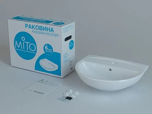 Купить Раковина подвесная MITO RED 50 1 отв. UM-MIR50/1, Cersanit в Санкт-Петербурге | Плитбург