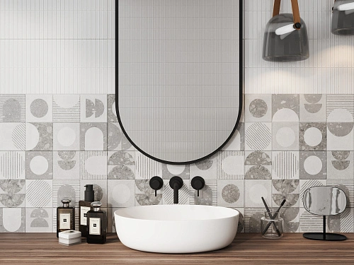 Купить Плитка 010100001541 Lane (Лейн) grey wall 03 25х60, Gracia Ceramica в Санкт-Петербурге | Плитбург