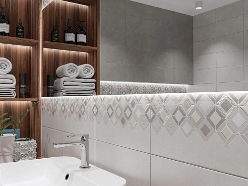 Плитка 509641101 Starck (Старк) Grey 20,1х40,5, Azori (Азори)