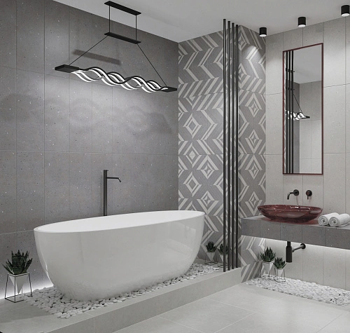 Плитка 00-00108455 Limestone (Лаймстоун) Grey Struttura 24,2х70, Eletto Ceramica (Элетто Керамика)
