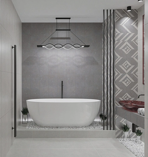 Плитка 00-00108455 Limestone (Лаймстоун) Grey Struttura 24,2х70, Eletto Ceramica (Элетто Керамика)