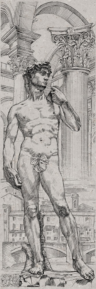 Декор VT\A534\14053R Риккарди 1 матовый обрезной 40x120x1, Kerama Marazzi (Керама Марацци)