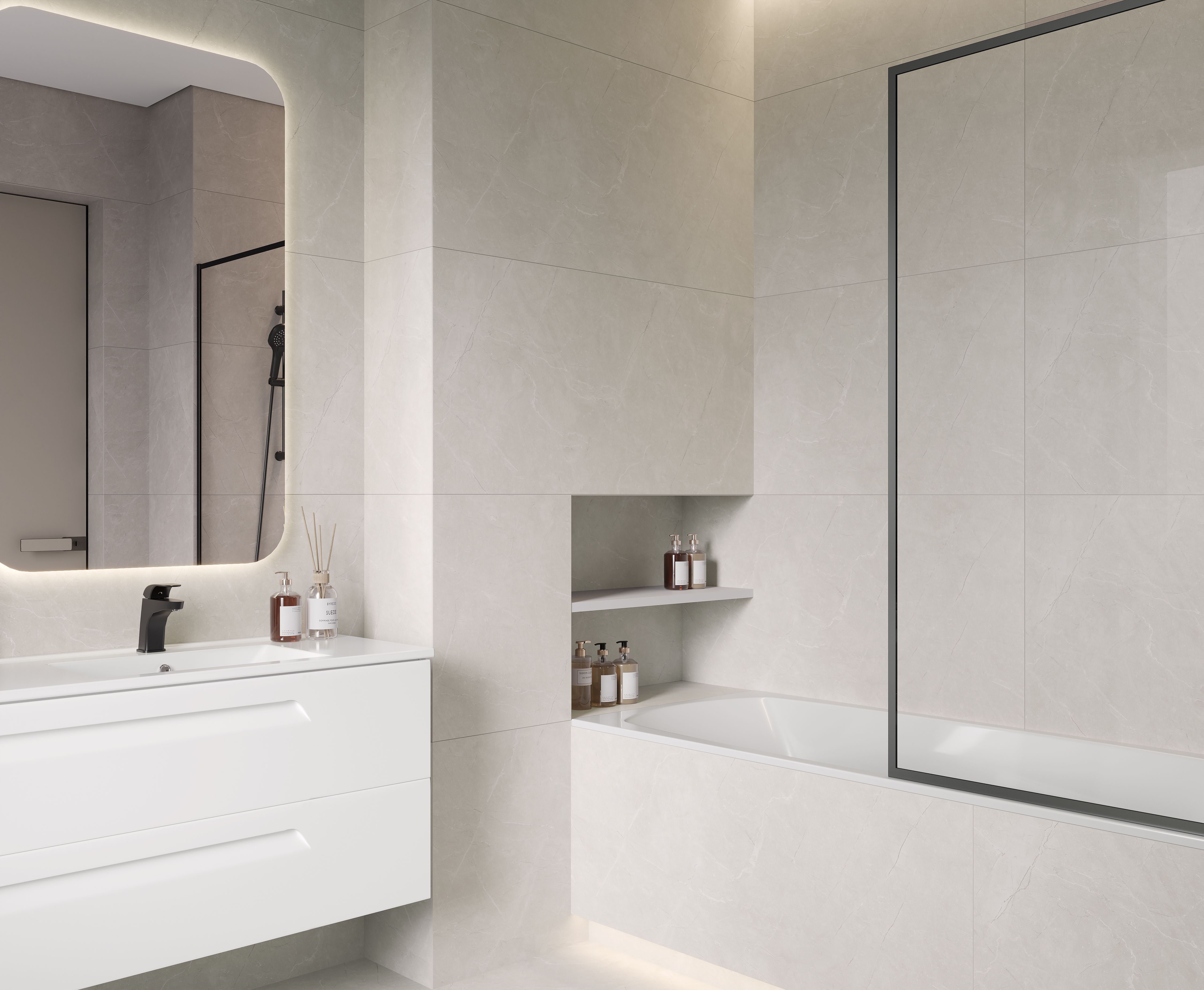 Коллекция керамогранита Stone Divine Grey(Стоун Дивайн Грей), Ceradim(Керадим)