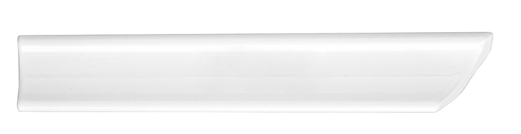 Уголок узкий 20см белый срез левый, Декор Керамика