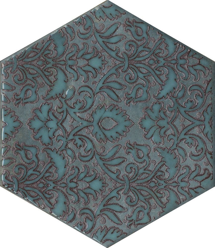 Декор VT\A560\SG23036N Гроссето синий 20x23,1x0,7, Kerama Marazzi (Керама Марацци)