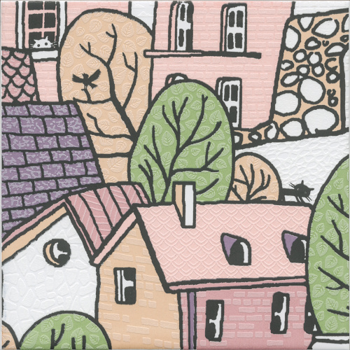 Декор OS\A227\5009 Городок 4 матовый 20x20x0,69, Kerama Marazzi (Керама Марацци)