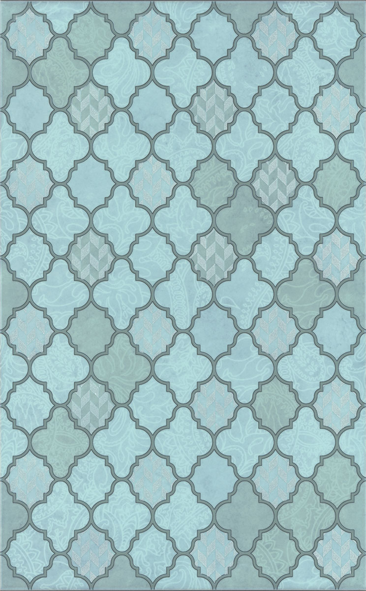 Декор OP\A22\6328 Фоскари бирюзовый глянцевый 25x40x0,8, Kerama Marazzi (Керама Марацци)