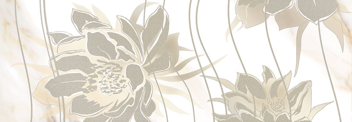 Панно 587882002 Calacatta Oro (Калакáтта Óро) Floris (2 Шт) - 4 Комл 1с 48,4х70, Eletto Ceramica (Элетто Керамика)