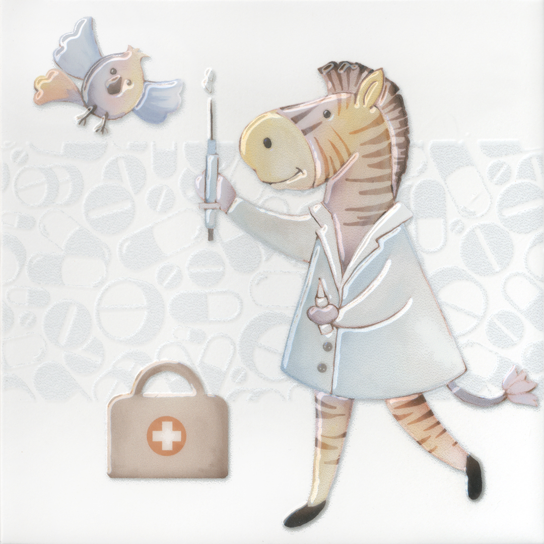 Декор VT\A505\5009 Айболит 5 20x20x0,69, Kerama Marazzi (Керама Марацци)