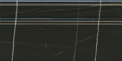 Плинтус FME008R Греппи черный глянцевый обрезной 20x40x1,6, Kerama Marazzi (Керама Марацци)