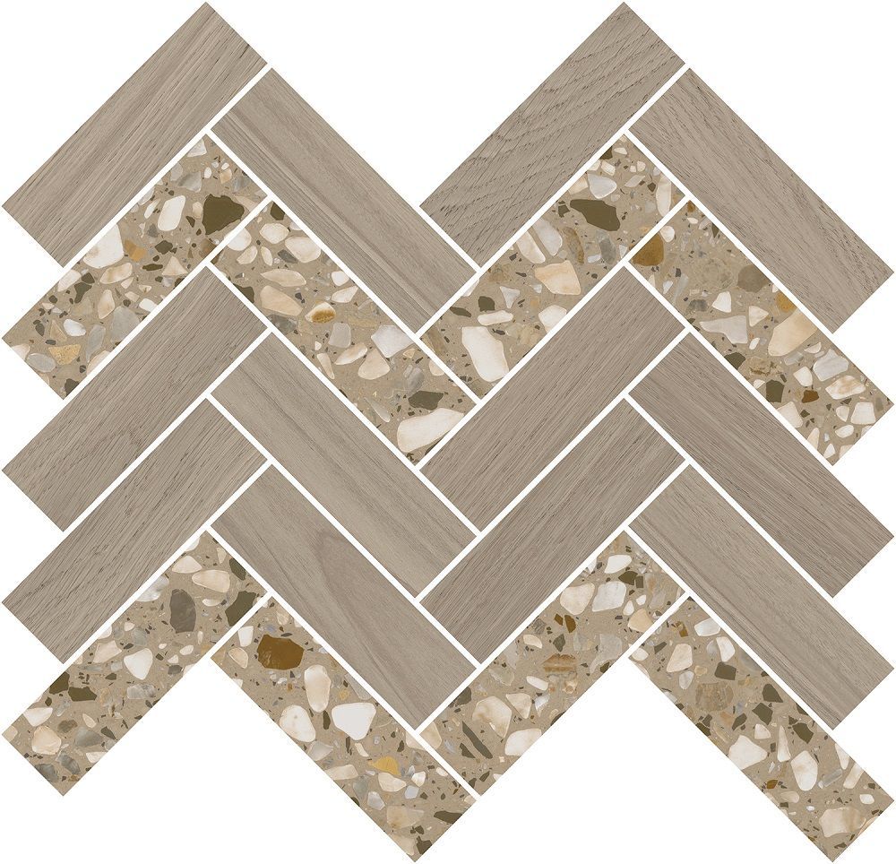 Декор T042\SG5269 Монтиони мозаичный коричневый светлый 34x35,5x0,9, Kerama Marazzi (Керама Марацци)