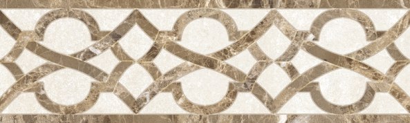 10212001897 Глория беж бордюр 02 матовая 25х7,5, Gracia Ceramica