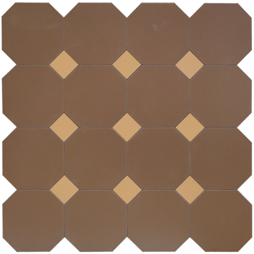 Фальш-октагон плитка-модуль под вставки 4,7х4,7 шоколад (006) 60х60, Keramark (Керамарк)