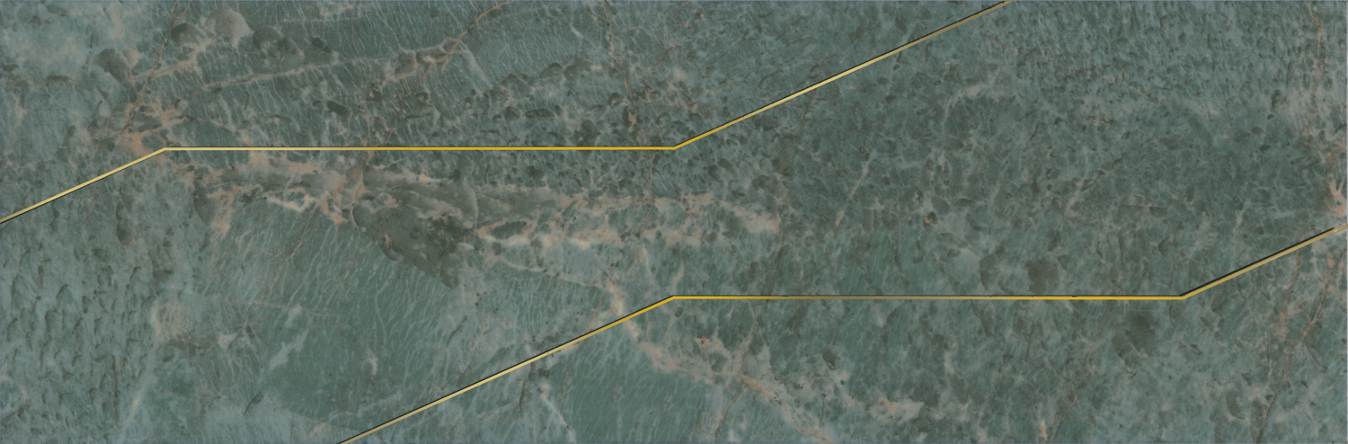 Декор OS\C214\13116TR Эвора зеленый глянцевый обрезной 30x89,5x0,9, Kerama Marazzi (Керама Марацци)