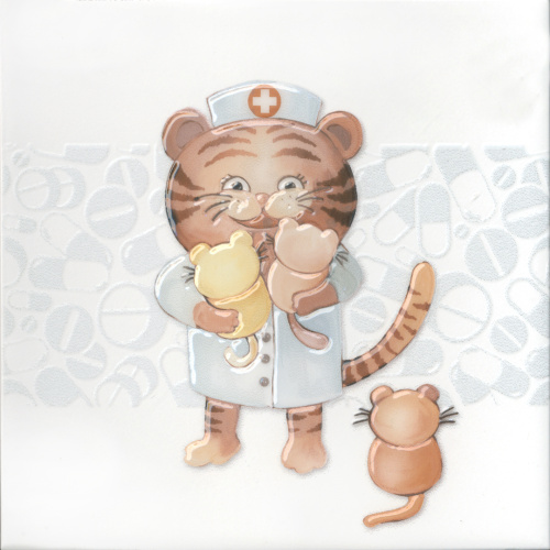 Декор VT\A502\5009 Айболит 2 20x20x0,69, Kerama Marazzi (Керама Марацци)