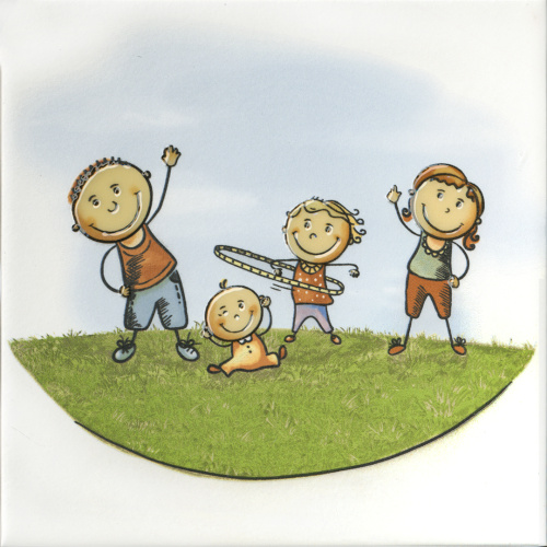 Декор OS\A252\5009 Весёлые старты "Аэробика" 20x20x0,69, Kerama Marazzi (Керама Марацци)