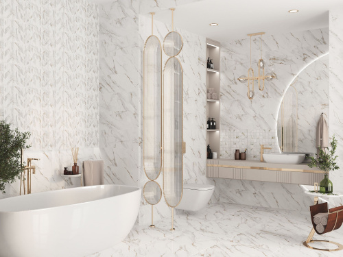 Коллекция плитки Calacatta Grey (Калакáтта Грэй) 24,2х70, Eletto Ceramica (Элетто Керамика)