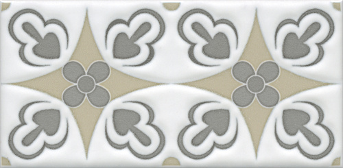 Декор STG\A620\16000 Клемансо орнамент матовый 7,4x15x0,69, Kerama Marazzi (Керама Марацци)