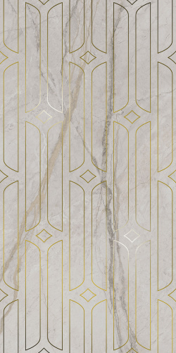 Декор KMD3STA029BR Ифран серый светлый глянцевый обрезной 60x119,5x0,9, Kerama Marazzi (Керама Марацци)