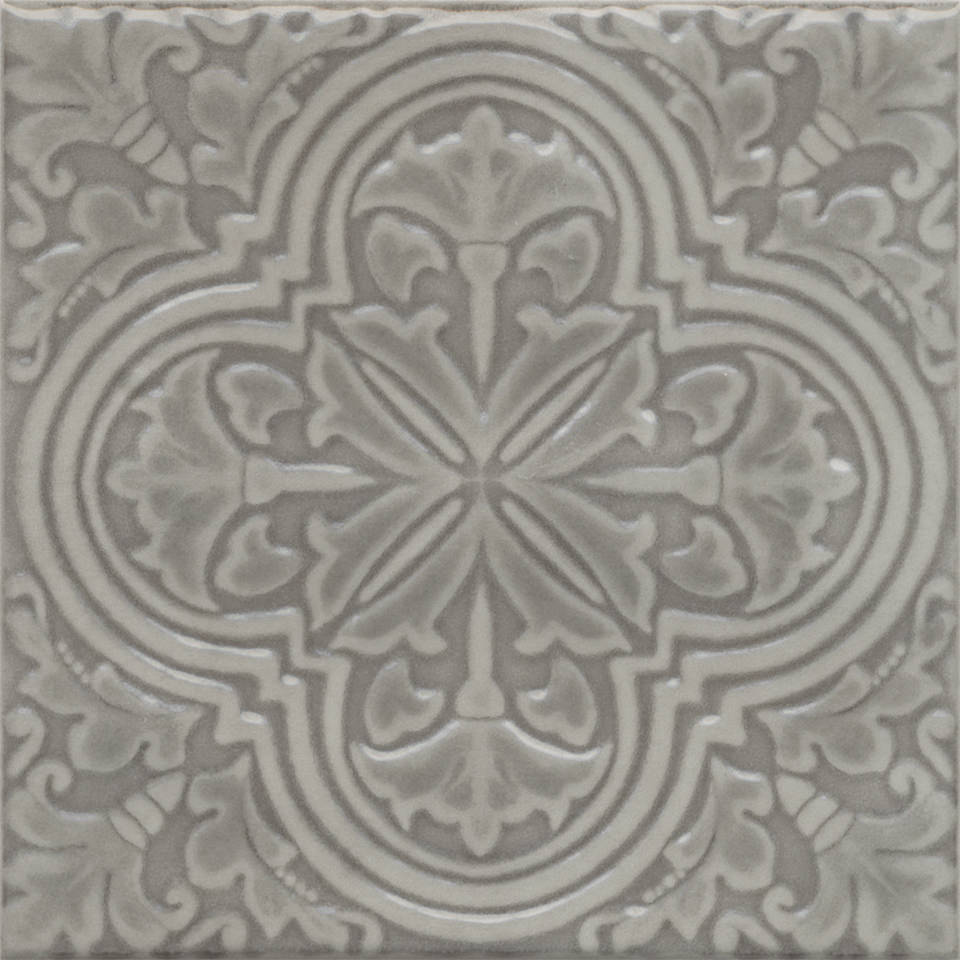 Декор KMD3STA006BN Фес серый глянцевый 15x15x0,77, Kerama Marazzi (Керама Марацци)