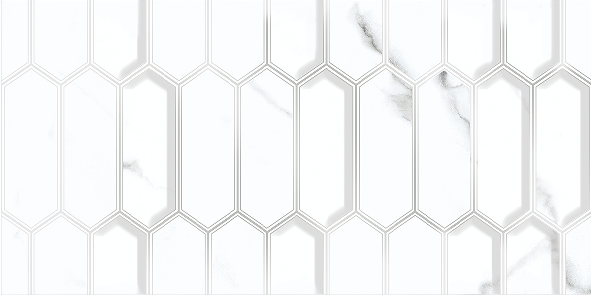 Плитка 00-00108674 Calacatta Opaco (Калакатта Опако) Diamond 31,5х63, Azori (Азори)