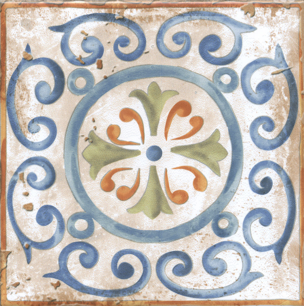 HGD\A152\17000 Виченца Майолика декор 15х15, Керама Марацци
