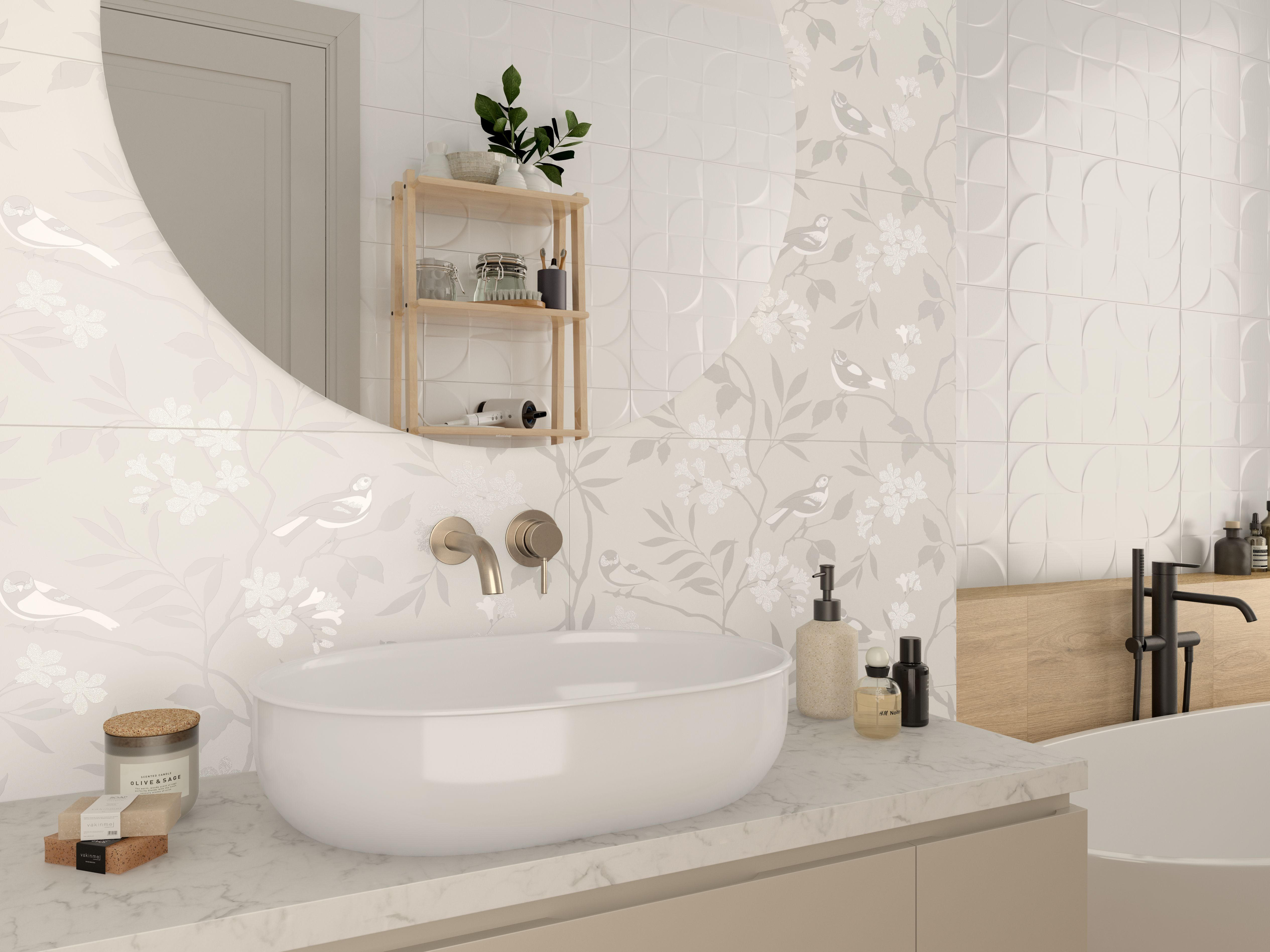 Коллекция плитки и керамогранита Blanc (Бланк) 30х50, Gracia Ceramica (Грация Керамика)