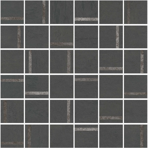Декор SG640520\MM Гварди 2 мозаичный антрацит матовый обрезной 30x30x0,9, Kerama Marazzi (Керама Марацци)