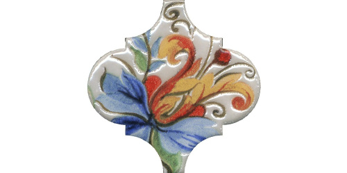 Декор VT\A580\65000 Арабески Тоскана 4 глянцевый 6,5x6,5x0,7, Kerama Marazzi (Керама Марацци)