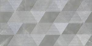 588912001 Opale (Опал) Grey Geometria декор 31,5x63, Azori