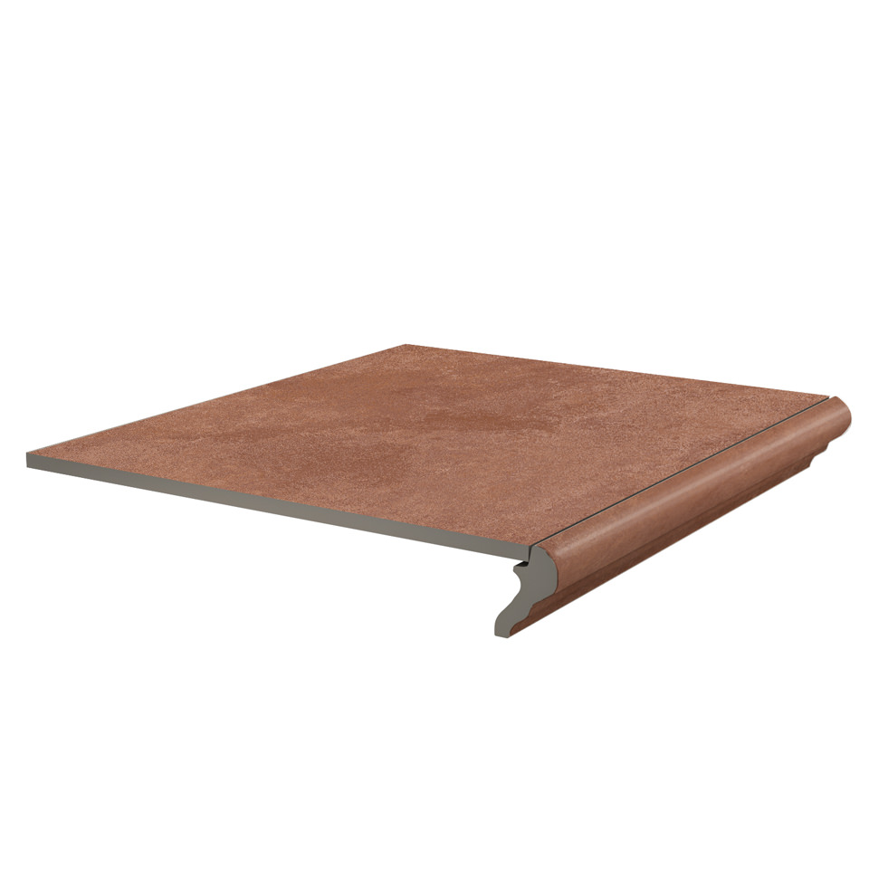 Ступень KM4040G0021NGTF фронтальная Хадду красный матовый 40,2x34x0,8, Kerama Marazzi (Керама Марацци)