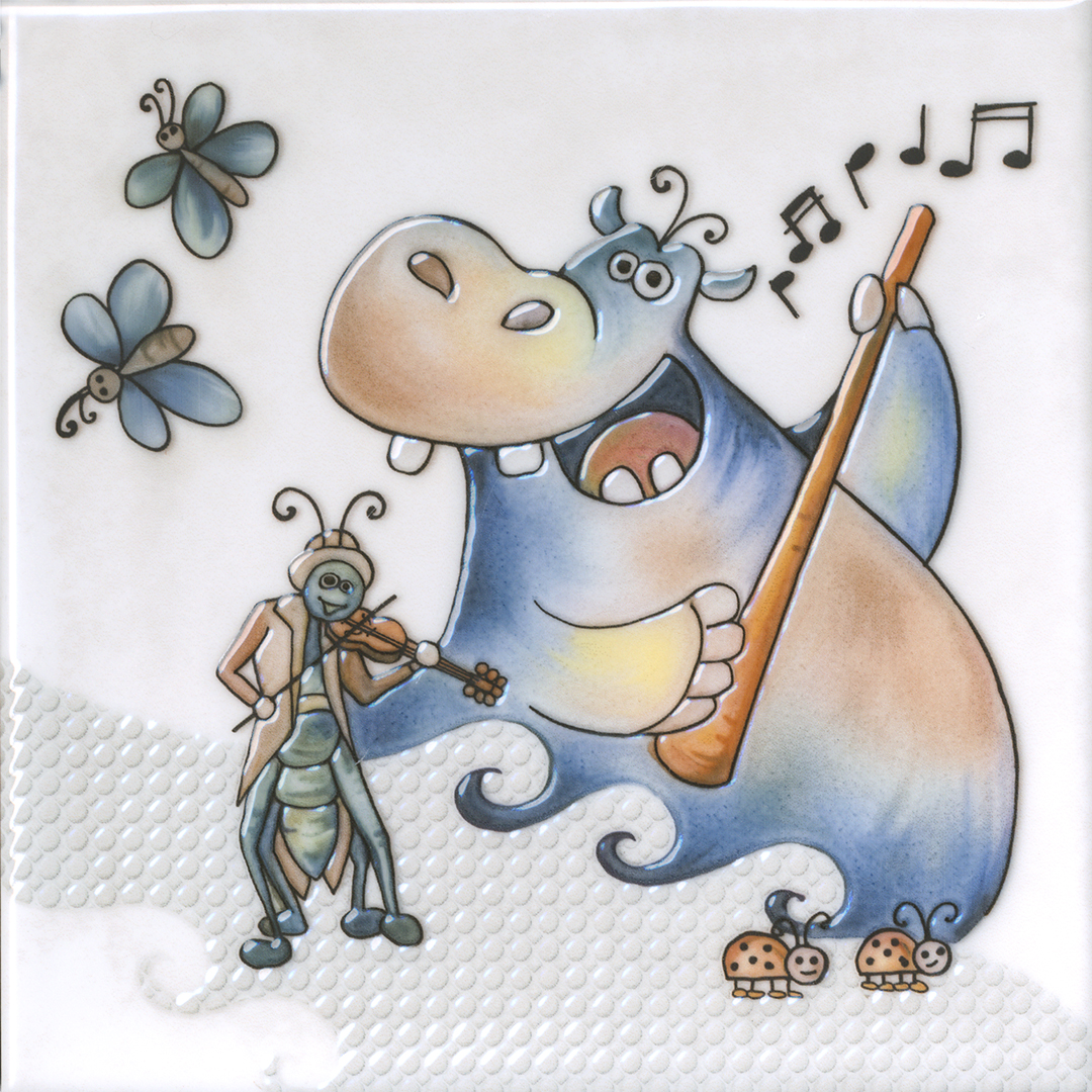 Декор VT\A480\5232 Симфония 1 глянцевый 20x20x0,69, Kerama Marazzi (Керама Марацци)