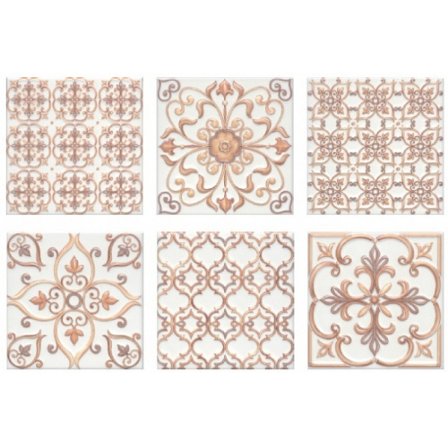 Плитка 5229 Суррей бежевый глянцевый 20x20x0,83, Kerama Marazzi (Керама Марацци)