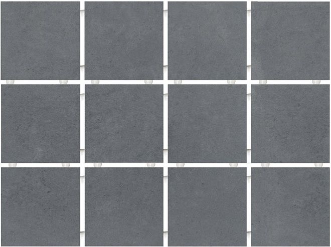 Керамогранит 1290H Амальфи серый темный матовый из 12 частей 9,8x9,8x0,7, Kerama Marazzi (Керама Марацци)
