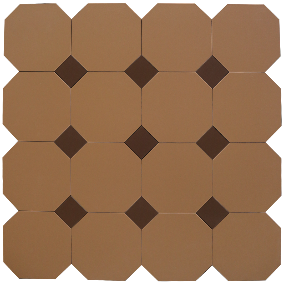 Фальш-октагон плитка-модуль под вставки 4,7х4,7 светло-кирпичный (032) 60х60, Keramark (Керамарк)