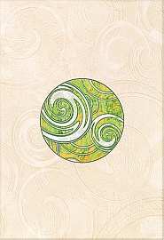 581343201 Фьюжн Минт-Рондо зеленый декор 27,8х40,5, Azori